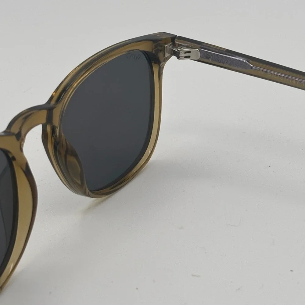 WMP Nick Sunglasses Crystal Olive Round Polarized Retro Eyewear - Picture 5 of 10